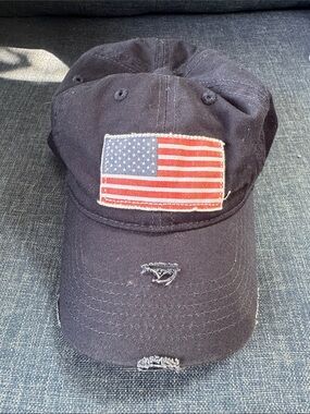 American Beauty Distressed American Flag Hat